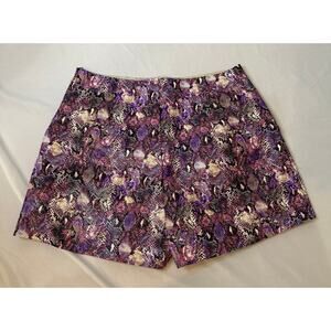 Asos Purple Snakeskin-Style Shorts Y2K-Inspired Side Zipper Size 8/Small